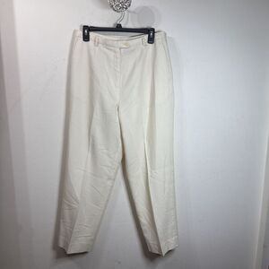 (R4) VTG Pendleton 100% Virgin Wool Ivory Pants 14 P